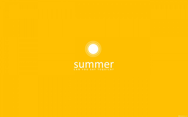 Yellow background white circle summer #4 free wallpaper for desktop - medium preview image