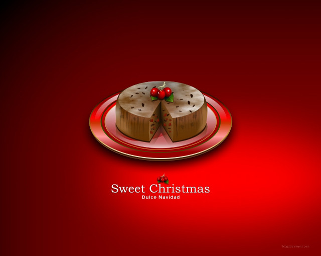 Red plate cake bow ribbon #2 free wallpaper for desktop - medium preview image