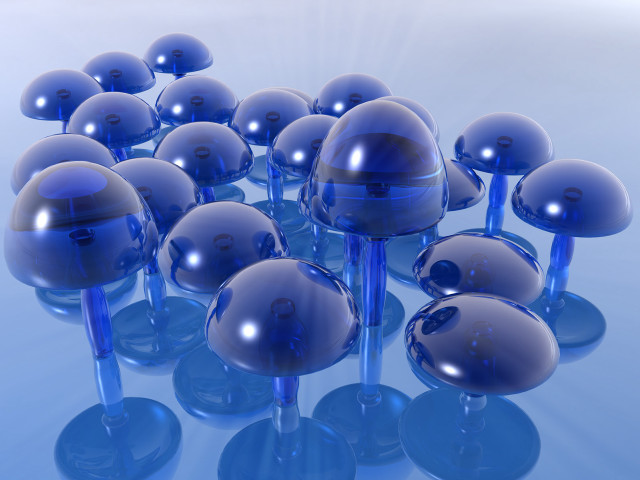 Blue glass balls table background #4 free wallpaper for desktop - medium preview image