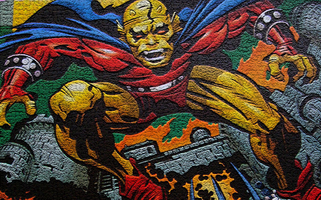 Man riding bike wall fireman free wallpaper for desktop - medium preview image