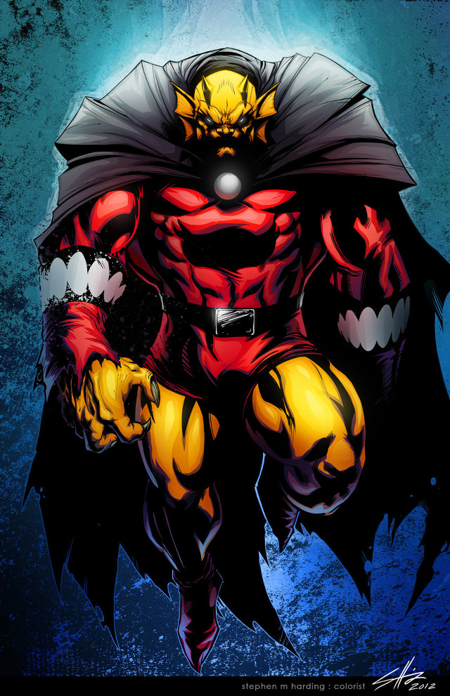 Cartoon man cape demon outfit free wallpaper for mobile - medium preview image