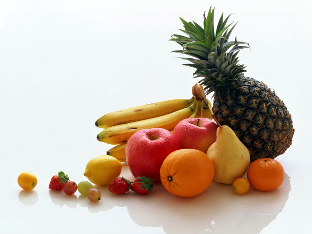 Fruit pile white table pineapple free wallpaper for desktop - medium preview image