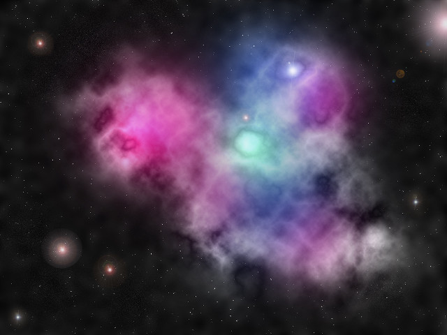 Colorful object black background stars free wallpaper for desktop - medium preview image