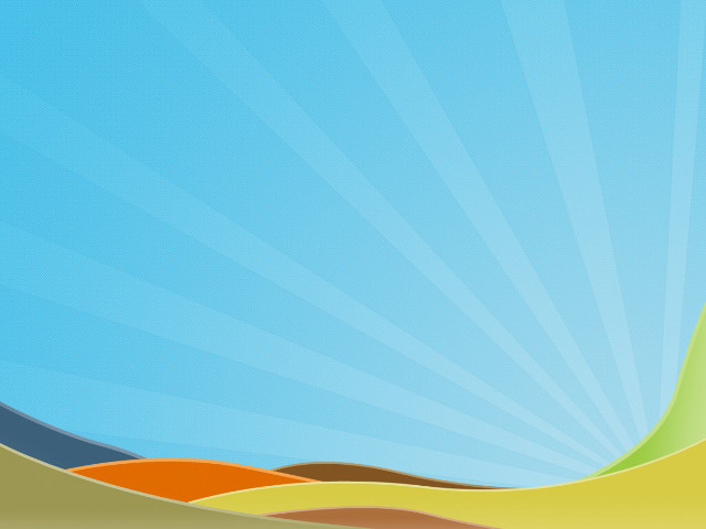 Blue sky clouds hills sunburst free wallpaper for desktop - medium preview image