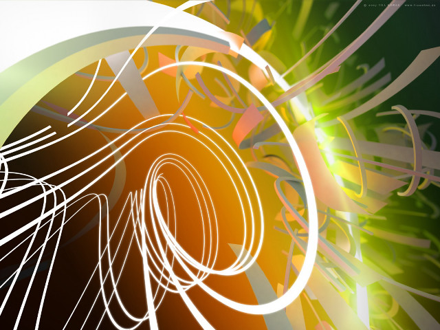 Colorful abstract spiral green yellow free wallpaper for desktop - medium preview image