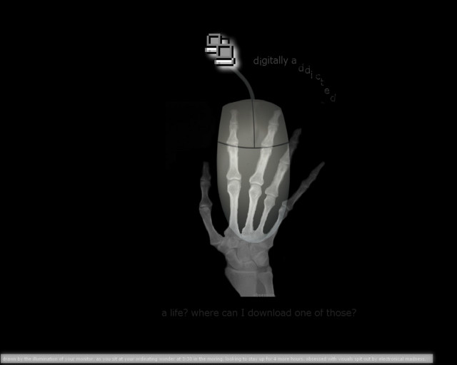 Skeleton hand computer mouse keyboard #3 free wallpaper for desktop - medium preview image