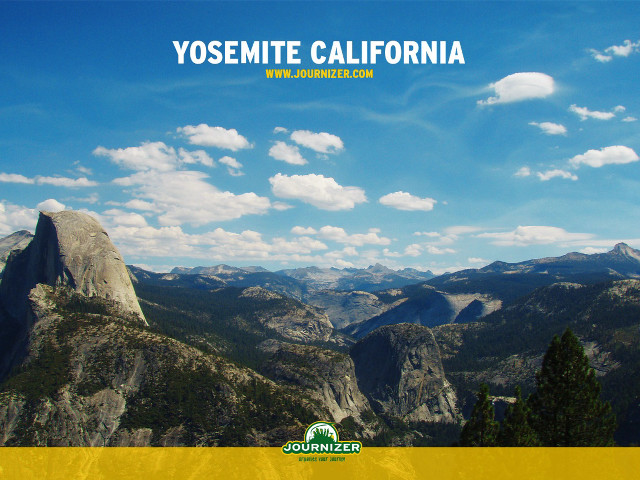 Yosemite mountain range sky yellow free wallpaper for desktop - medium preview image