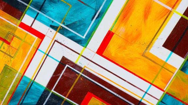 Multicolored pattern squares rectangles painting free wallpaper for desktop - medium preview image