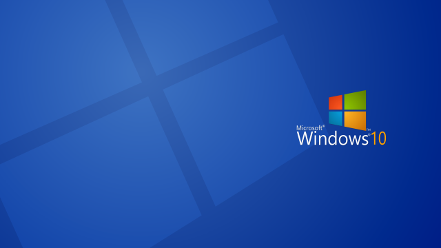Blue background windows10 logo image #2 free wallpaper for desktop - medium preview image