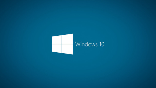 Blue wall windows10 logo white free wallpaper for desktop - medium preview image