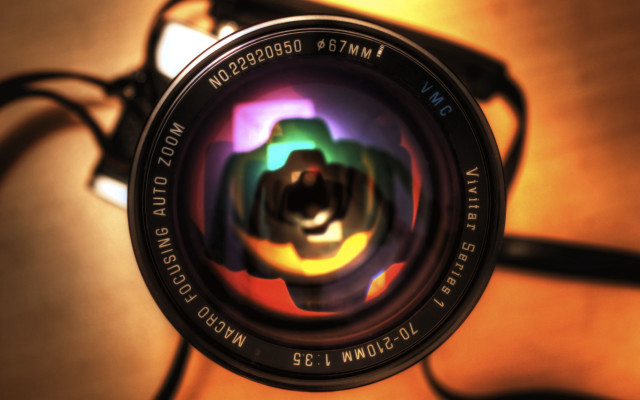 Camera lens multicolored flower lens free wallpaper for desktop - medium preview image