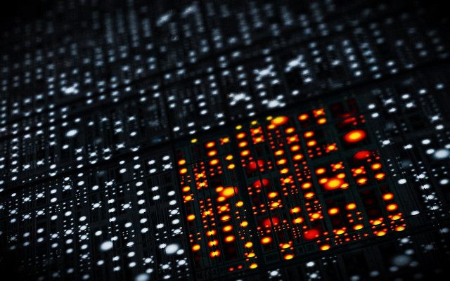 Computer chip red light white #2 free wallpaper for desktop - medium preview image