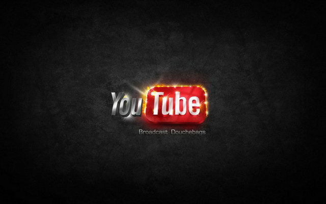 Red youtube logo black background #4 free wallpaper for desktop - medium preview image