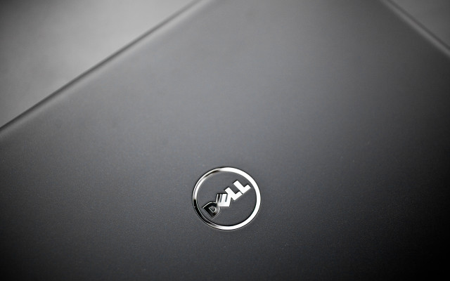 Dell laptop logo black background free wallpaper for desktop - medium preview image