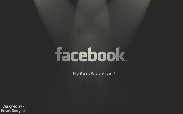 Dark spotlight facebook white letters free wallpaper for desktop - medium preview image