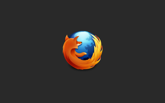 Firefox logo black background blue free wallpaper for desktop - medium preview image