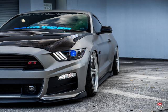 Mustang blue stripe hood hoods free wallpaper for desktop - medium preview image