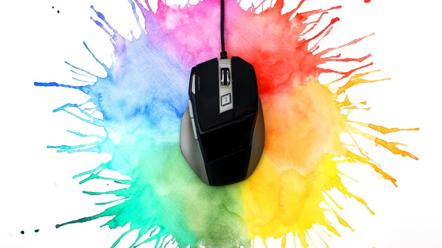 Computer mouse multicolored background paint free wallpaper for desktop - medium preview image