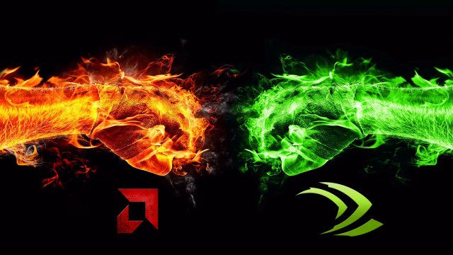 Fire ice logos green arrows free wallpaper for desktop - medium preview image