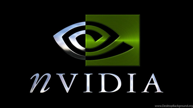 Nvidia logo green black background free wallpaper for desktop - medium preview image