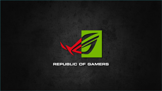 Gaming company green red logo free wallpaper for desktop - medium preview image