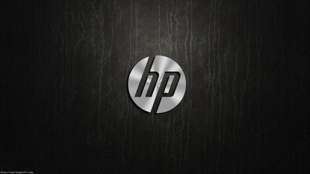 Hp logo black leather silver free wallpaper for desktop - medium preview image