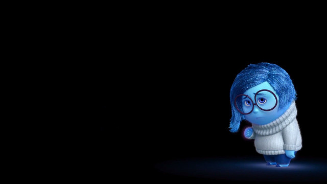 Blue cartoon character glasses sweater free wallpaper for desktop - medium preview image