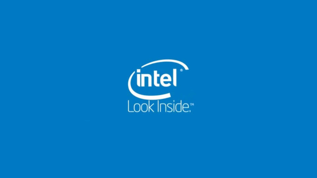 Blue background intel logo look free wallpaper for desktop - medium preview image