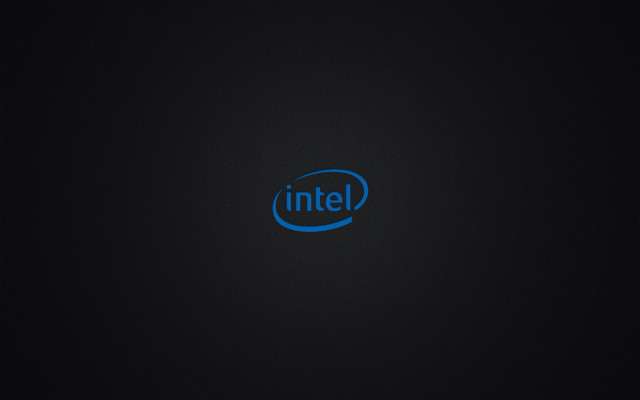 Blue intel logo black background #2 free wallpaper for desktop - medium preview image