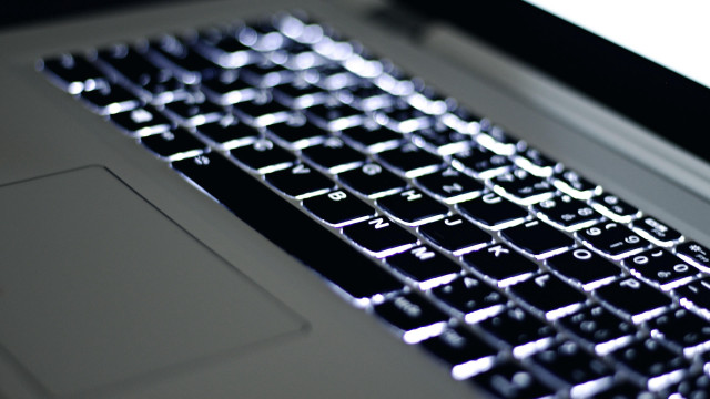 Keyboard closeup laptop blurry background #2 free wallpaper for desktop - medium preview image