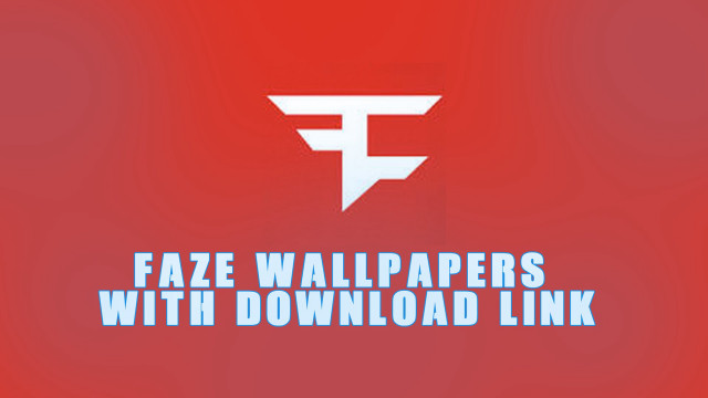 Red background white logo faze free wallpaper for desktop - medium preview image