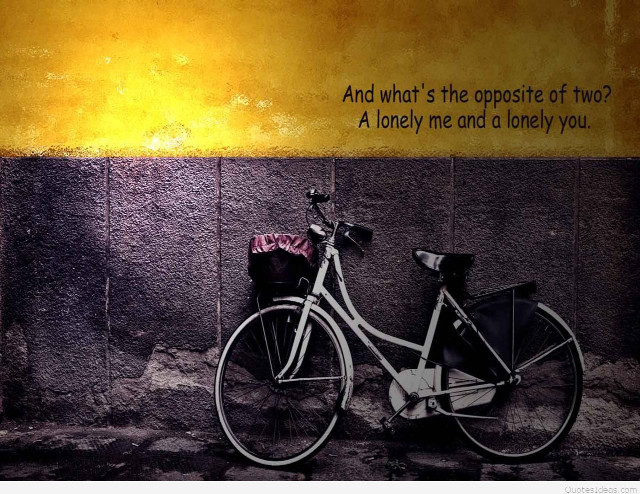 Bicycle parked against wall quote free wallpaper for desktop - medium preview image