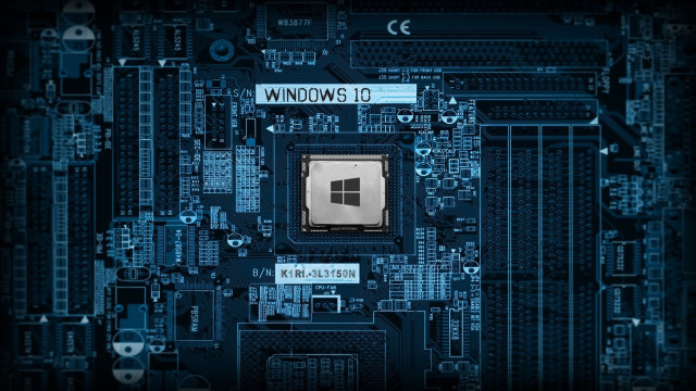 Motherboard microprocessor chip window top free wallpaper for desktop - medium preview image