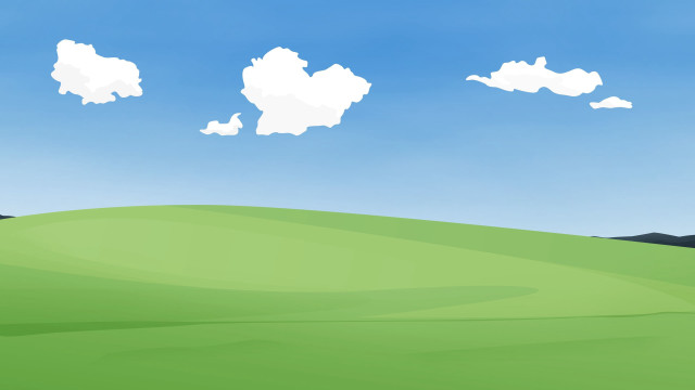 Green field blue sky clouds #43 free wallpaper for desktop - medium preview image