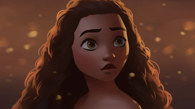 Woman long hair brown dress #7 free wallpaper for desktop - medium preview image