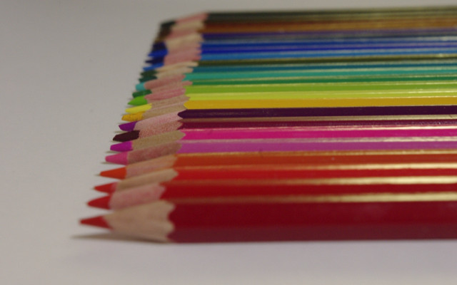 Colored pencils row pastel crayon free wallpaper for desktop - medium preview image