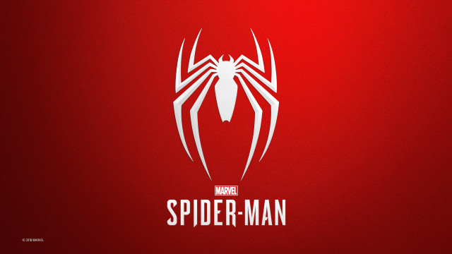 Spider man logo red background #3 free wallpaper for desktop - medium preview image