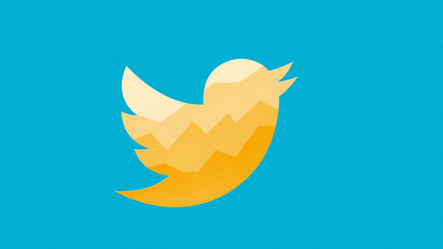 Yellow bird blue background stylized free wallpaper for desktop - medium preview image
