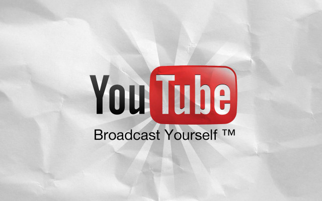 White paper red youtube logo free wallpaper for desktop - medium preview image