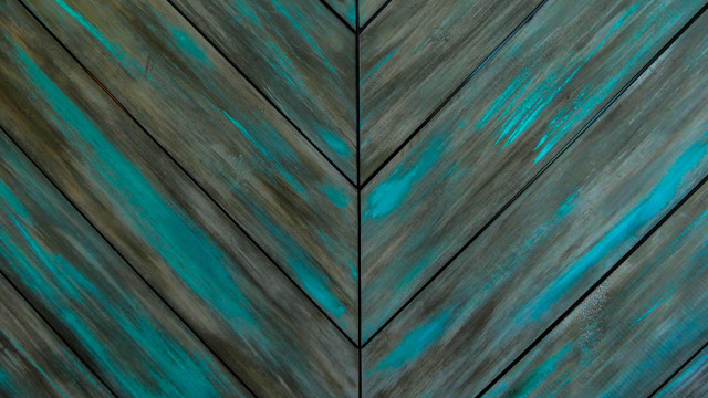 Wooden wall blue paint brown free wallpaper for desktop - medium preview image