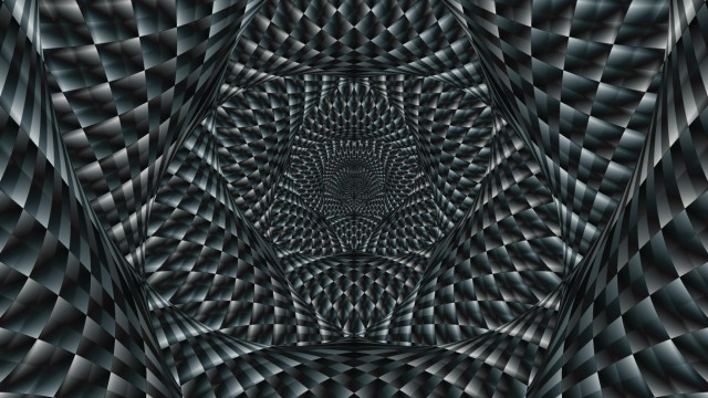 Black white pattern circular design free wallpaper for desktop - medium preview image