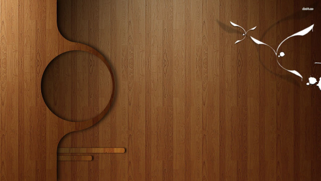 Wooden wall clock bird side free wallpaper for desktop - medium preview image