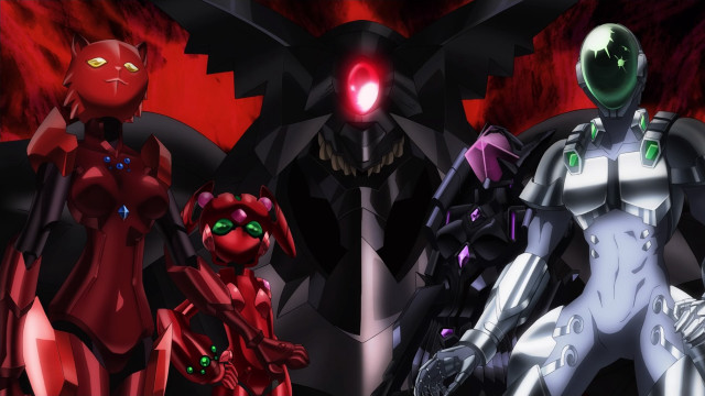 Animated characters dark room red #2 free wallpaper for desktop - medium preview image