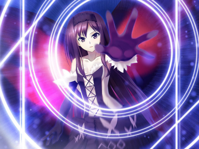 Holographic magical girl akemi homura free wallpaper for desktop - medium preview image