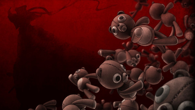 Cartoon animals group red room free wallpaper for desktop - medium preview image