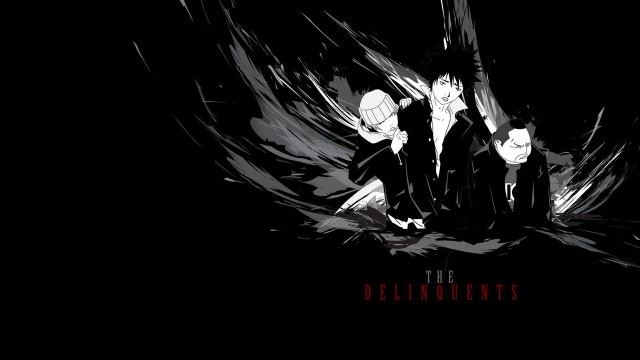 Black white photo three people free wallpaper for desktop - medium preview image