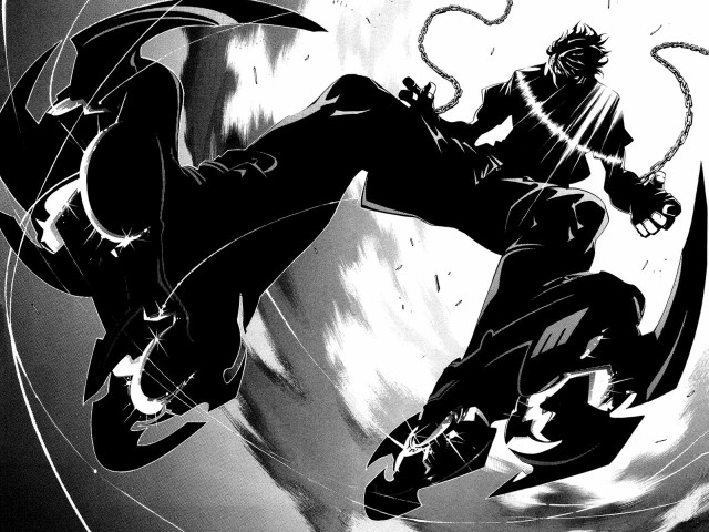 Black white drawing man skateboard free wallpaper for desktop - medium preview image