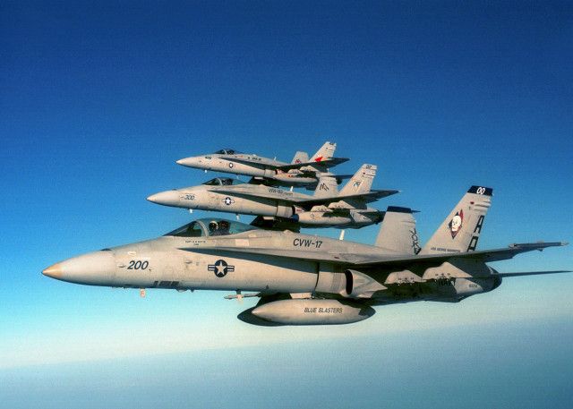 Fighter jets flying blue sky #4 free wallpaper for desktop - medium preview image