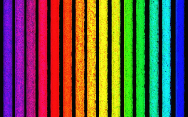 Rainbow colored background black border free wallpaper for desktop - medium preview image