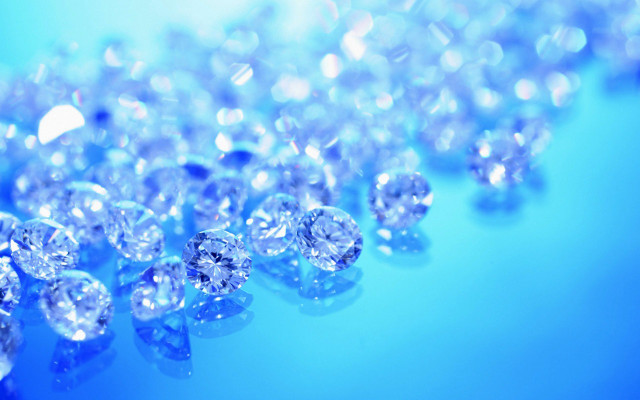 Diamonds blue background reflection group free wallpaper for desktop - medium preview image
